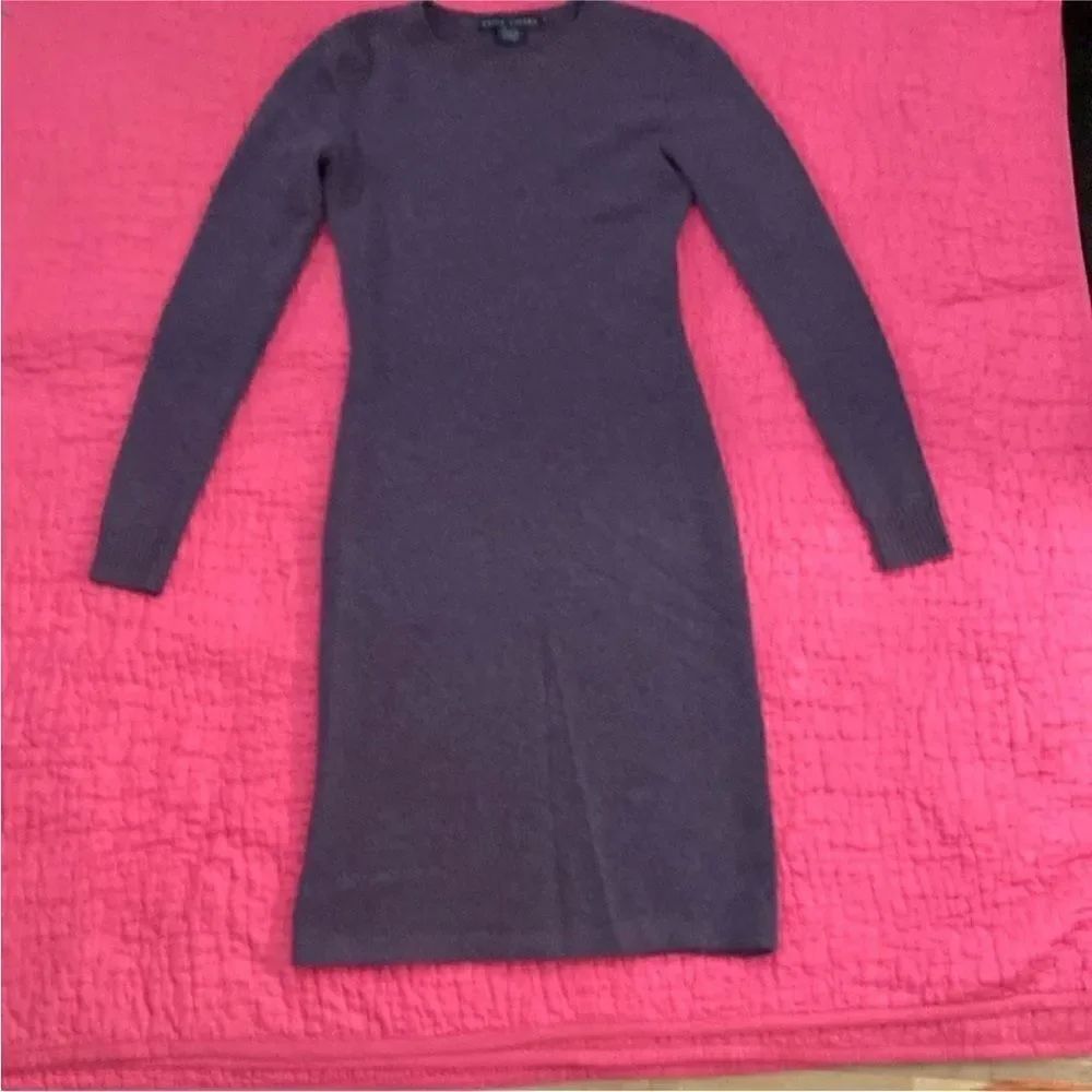 Ralph Lauren  blue label Lavender Long Sleeve sweater Dress, XS - Picture 2 of 7